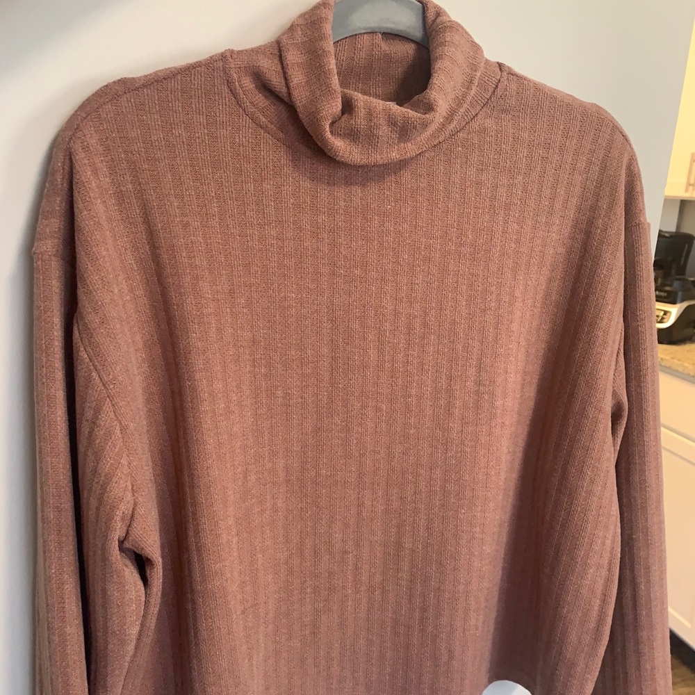 Vestique mock neck sweater